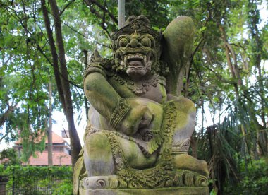 Heykel Ubud, Bali Adası, Endonezya geleneksel iblis taş oyma