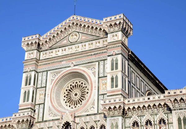 Detalle Fachada Catedral Del Duomo Florencia — Foto de Stock