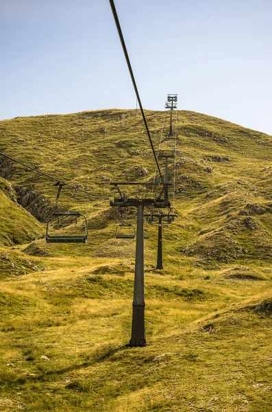 Stollift Skidlift Fjällen Vår Sommarsäsong — Stockfoto