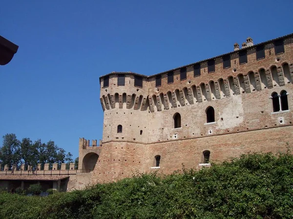 Vista Del Castillo Fortaleza Medieval Gradara Italia — Foto de Stock