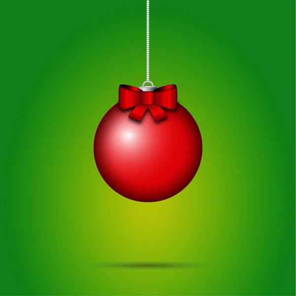 Christmas Bauble Hanging Christmas Decorations — Stock Vector