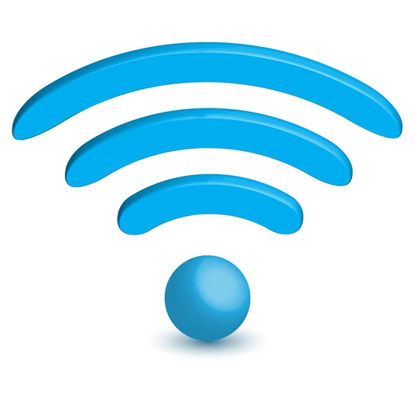 Symbol Für Drahtlose Wifi Verbindung — Stockvektor