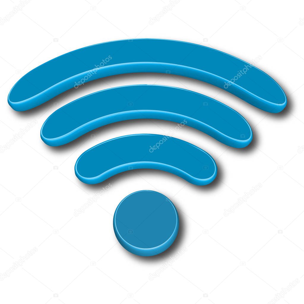 Wireless wifi connection icon symbol