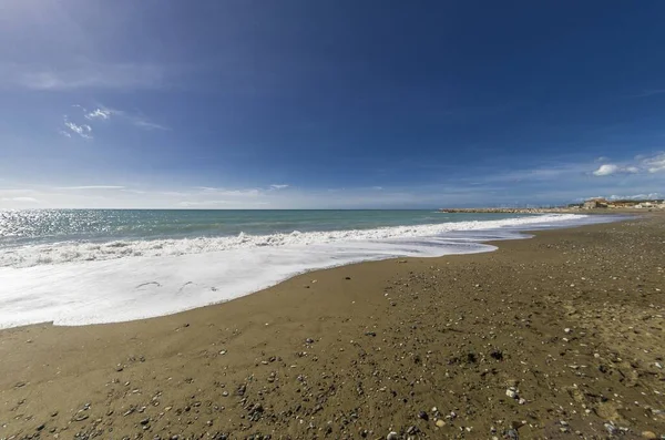 นหล องทะเลท ชายหาดและทะเล — ภาพถ่ายสต็อก