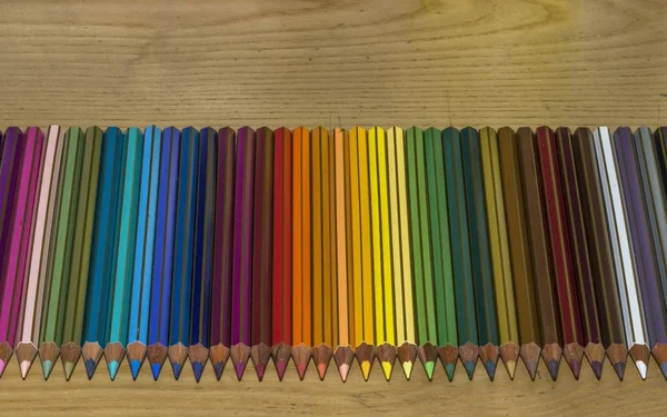 Fond Crayons Couleur Doublés — Photo