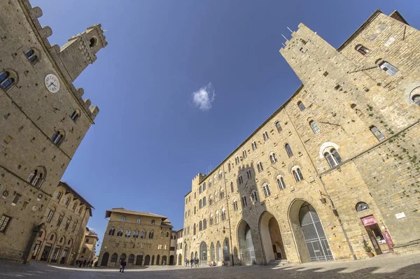 Vista Piazza Dei Priori Volterra — Foto de Stock