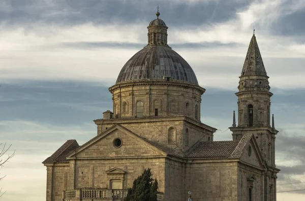 トスカーナのモンテプルチャーノにあるサン ビアジオ教会 — ストック写真