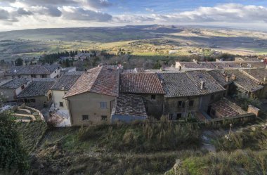 Montepulciano Panoraması yukarıdan görüldü