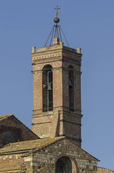 Kilátás Középkori Falu Montepulciano — Stock Fotó