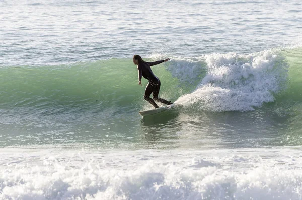 Surfer Golven Van Zee — Stockfoto