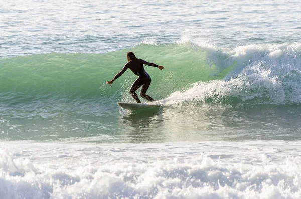 Surfer Golven Van Zee — Stockfoto