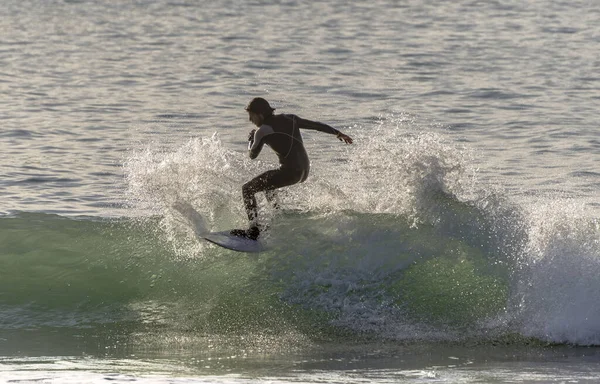 Surfer Golven Van Zee — Stockfoto