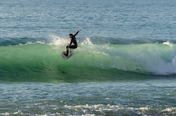 Surfer Golven Van Zee — Stockfoto