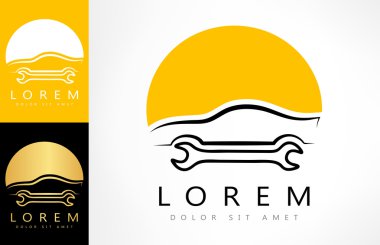 Otomatik onarım logosunu görmeniz gerekir. Vektör çizim.