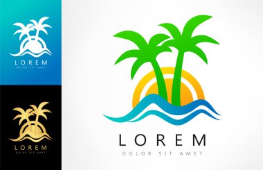 tropikal logo vektör