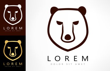 Ayı vektör logosu