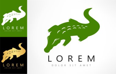 Timsah logosu vektörel