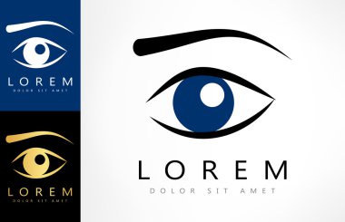 göz logo vektör