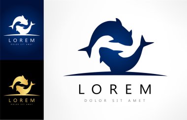 Balık logo vektör
