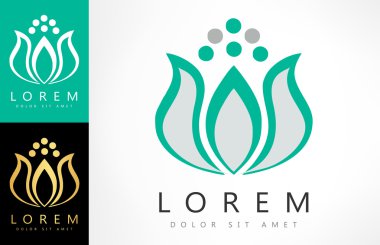 Lotus simge vektör