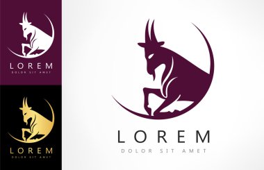  Keçi vektör tasarımı - vektör logosu
