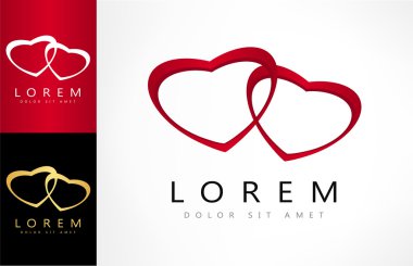 Kalp şekli vektör logosu