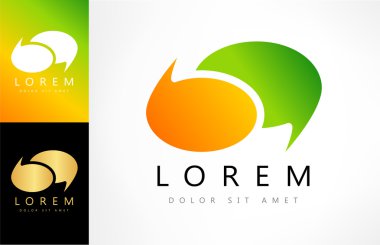 Konuşma balonları logo vektör