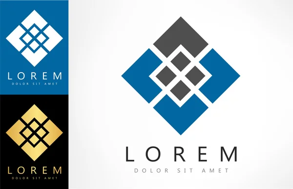 Logotipo abstracto. Símbolo comercial. Ilustração vetorial . —  Vetores de Stock