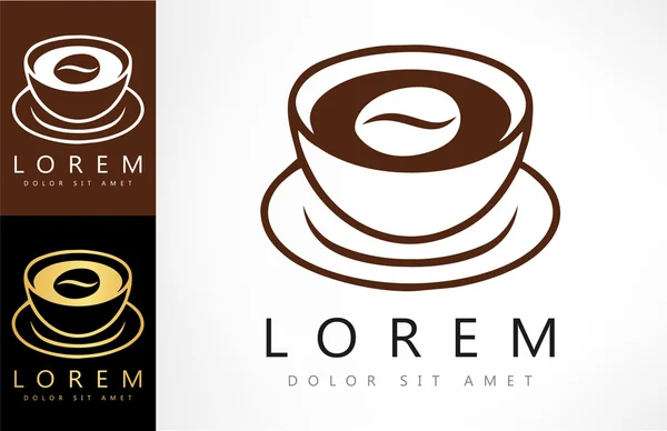 Logotipo copo de café —  Vetores de Stock
