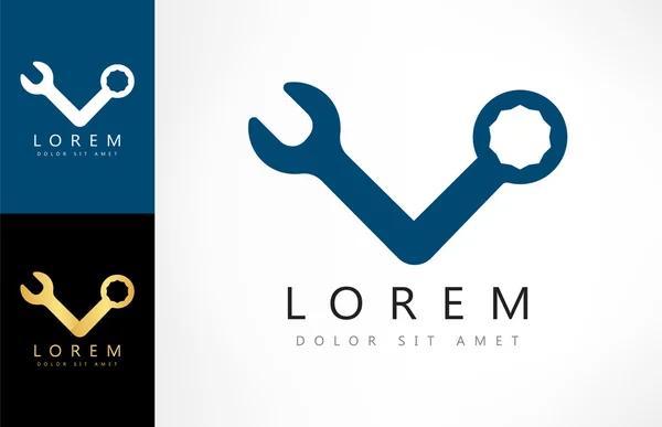 Spanners logotipo vetor —  Vetores de Stock