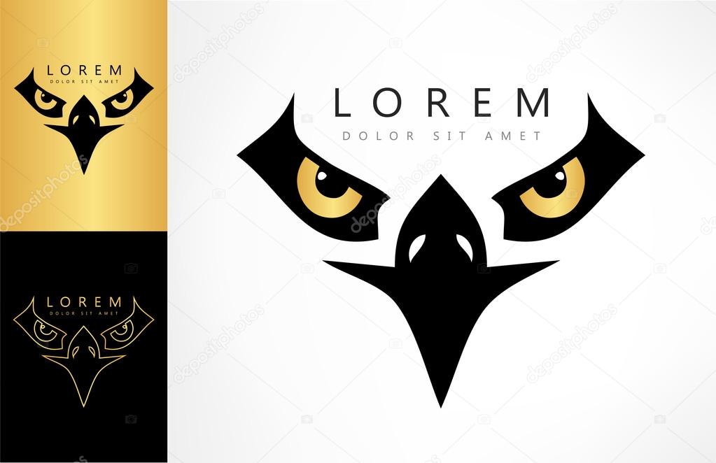 Eagle logo. Vector graphic design elements for company logo.