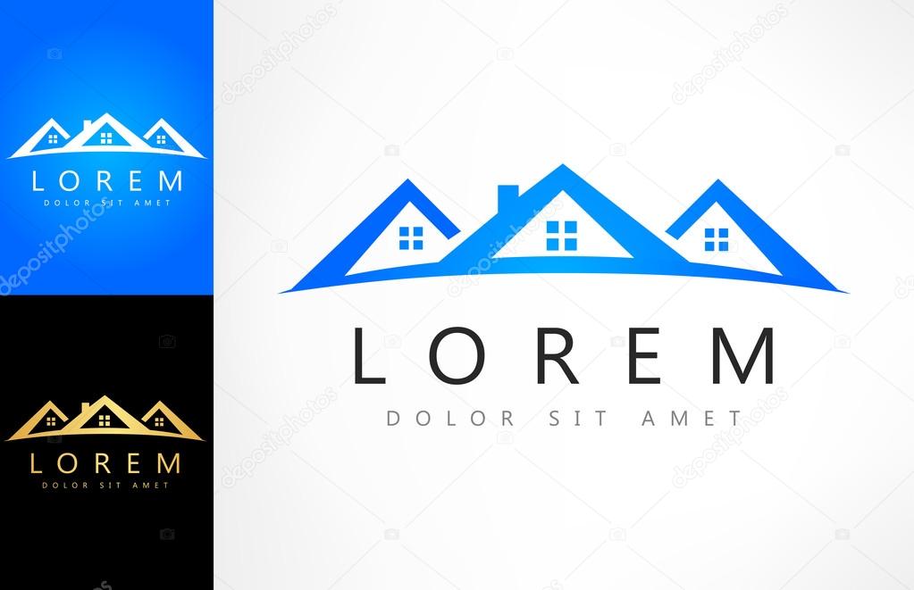 House logo. Vector graphic design elements for company logo.