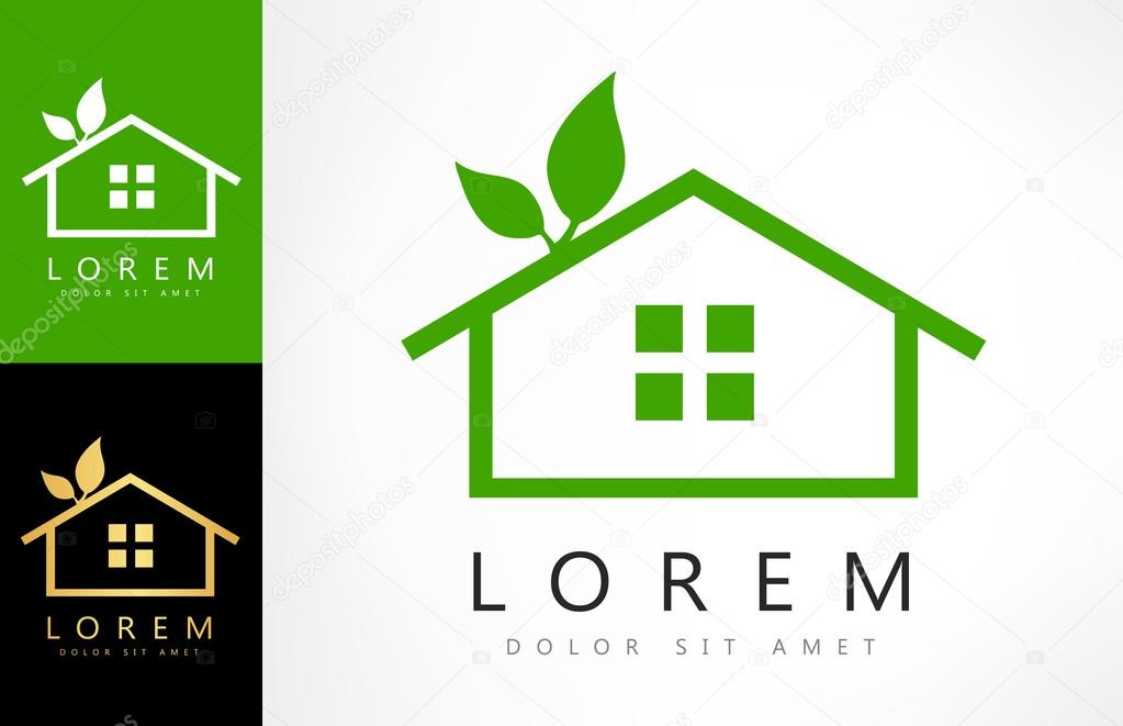 House logo. Vector graphic design elements for company logo.