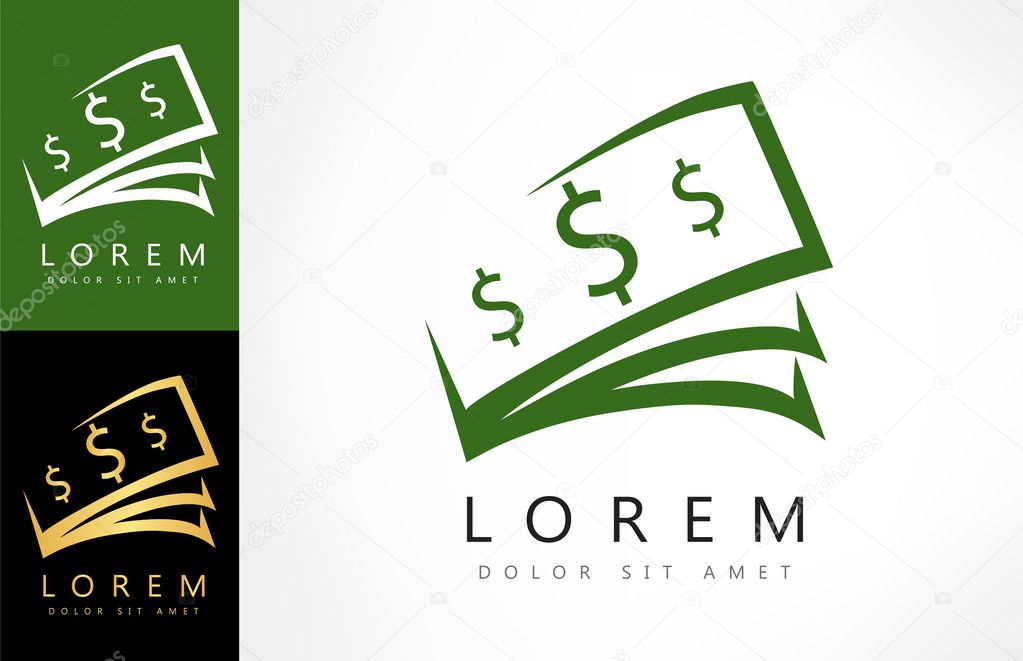 Logotipo dinero | Vector logo de dinero — Vector de stock ...