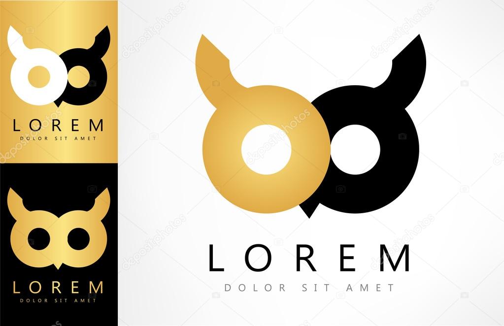 Owl logo vector illustration