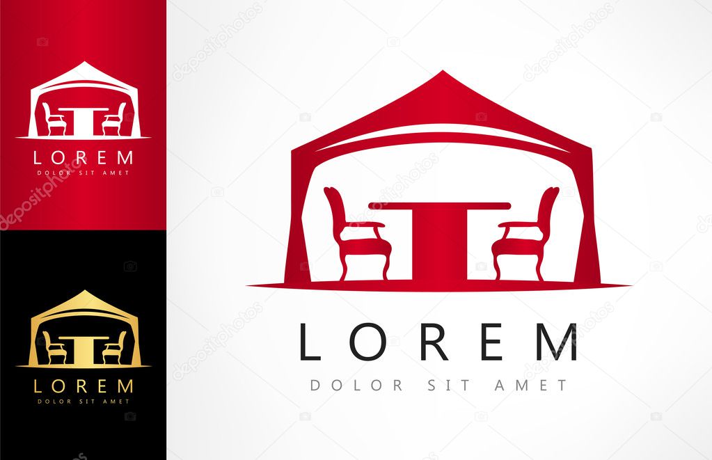 Wedding or entertainment tent logo