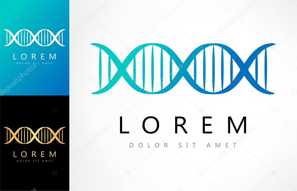 DNA vector. Vector graphic design elements for company logo.
