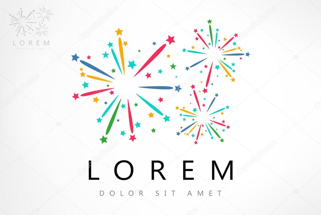 Fireworks vector logo