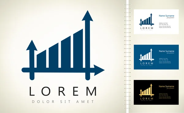 Diagrama logo vector — Archivo Imágenes Vectoriales