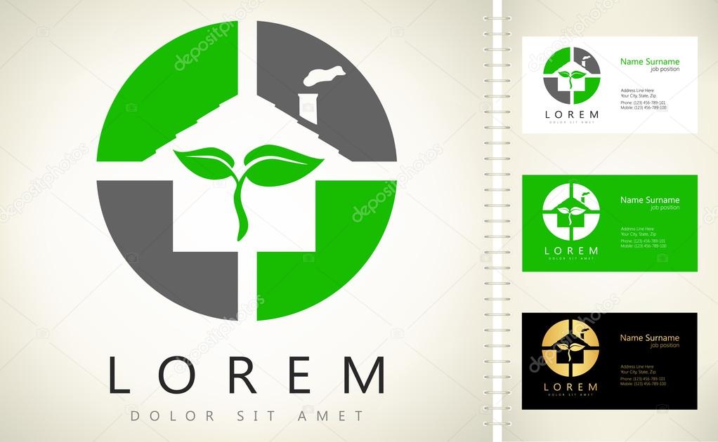 House logo. Vector graphic design elements for company logo.