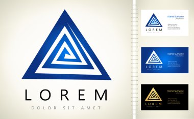Labirent soyut logosunu görmeniz gerekir. Bulmaca bilmece mantık.