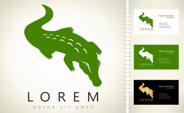 Timsah logosu vektörel