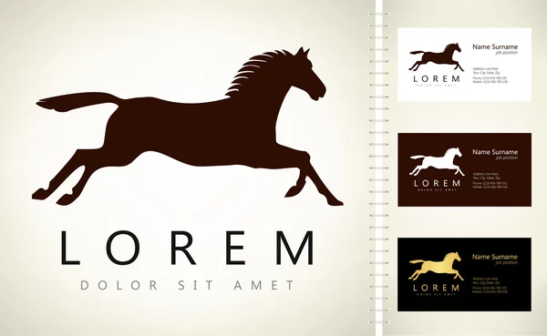 Logotipo de cavalo. Ilustração vetorial . —  Vetores de Stock