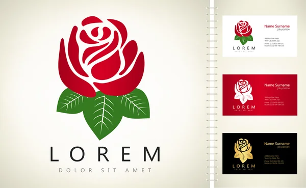 Ilustração do logotipo das rosas —  Vetores de Stock