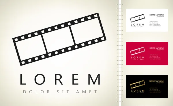 Film karesi, vektör logosu — Stok Vektör