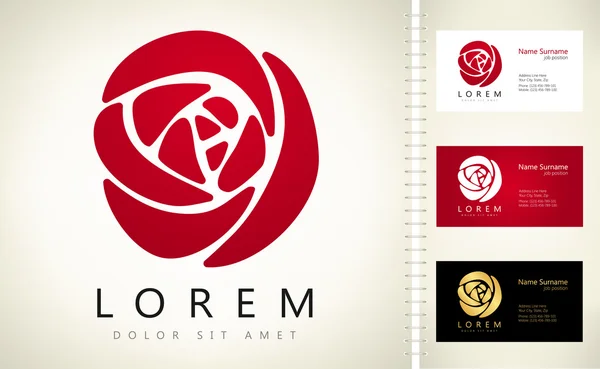 Ilustração do logotipo das rosas —  Vetores de Stock