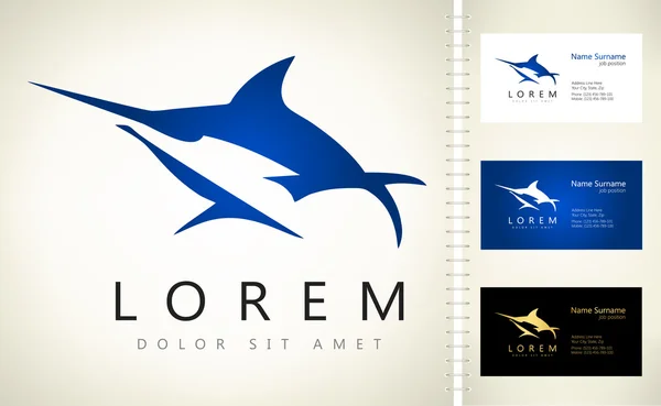 Marlin vector logo — Stock Vector