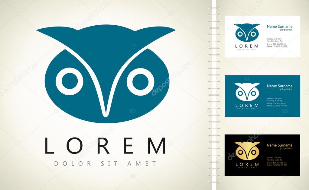 Owl logo vector illustration