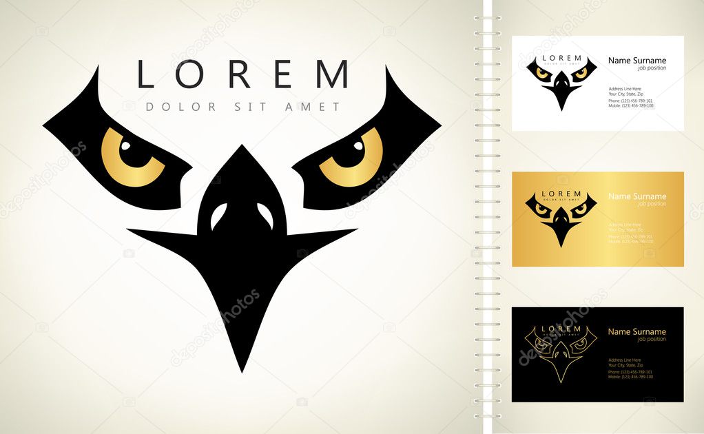 Eagle logo. Vector graphic design elements for company logo.