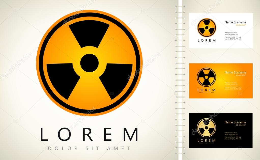 Radiation Round  logo vector